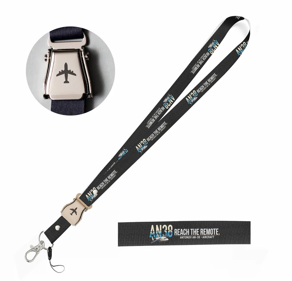 Antonov An-38 seat belt lanyard - black