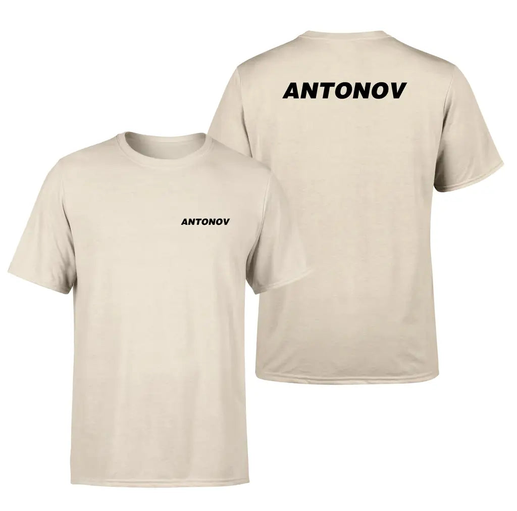Antonov & Text design on beige double side