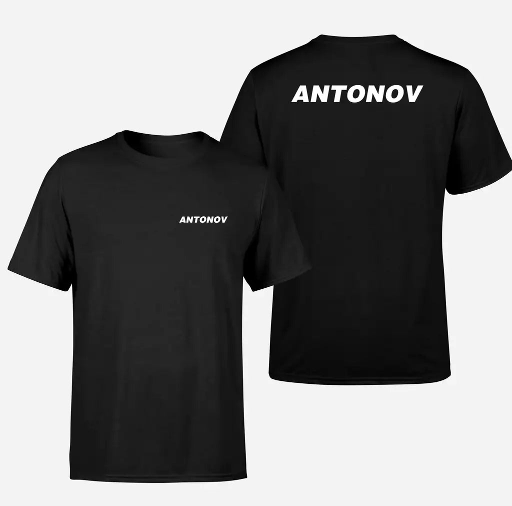 Antonov & Text design on black double side