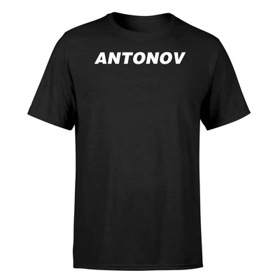Antonov & Text design on black single side