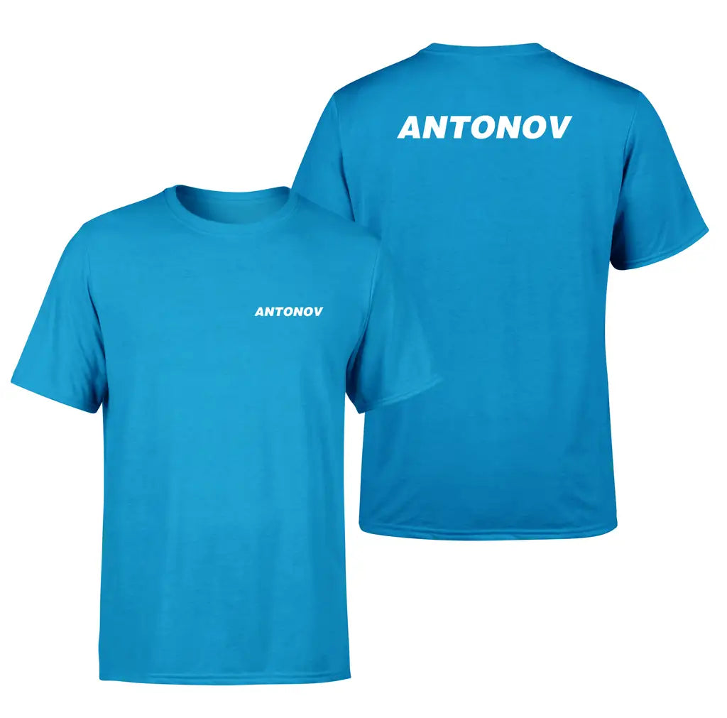 Antonov & Text design on turquoise double side
