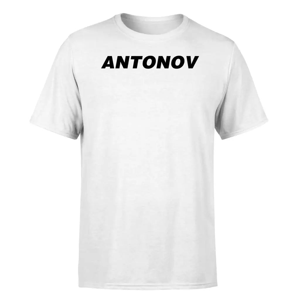 Antonov & Text design on white single side
