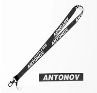 Thumbnail for Antonov & Text lanyard - black