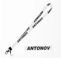 Thumbnail for Antonov & Text lanyard - white