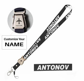 Antonov & Text Lanyard & ID Holders