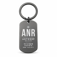Thumbnail for Antwerp International Airport ANR - Key Chain - Original Design - Black