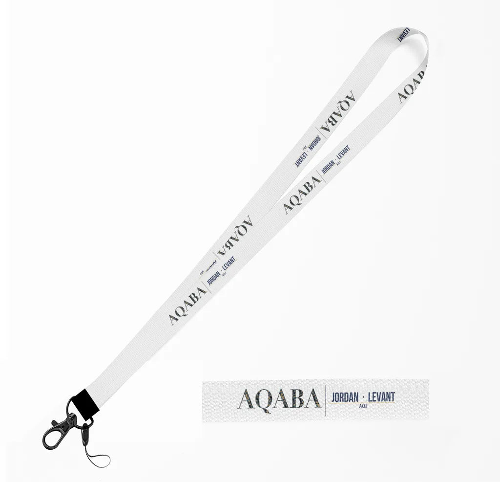 Aqaba City Series lanyard - white
