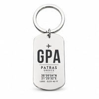 Thumbnail for Araxos Airport GPA - Key Chain - Original Design - Silver