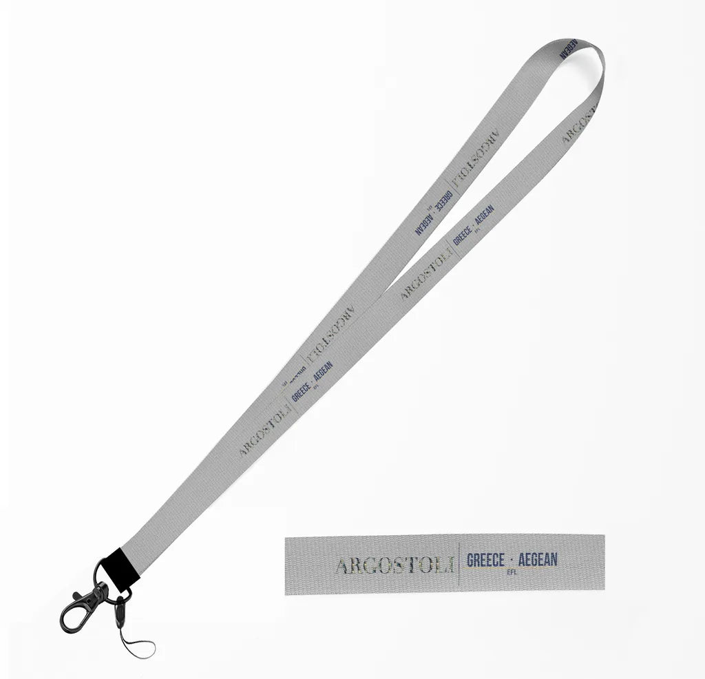 Argostoli City Series lanyard - light gray