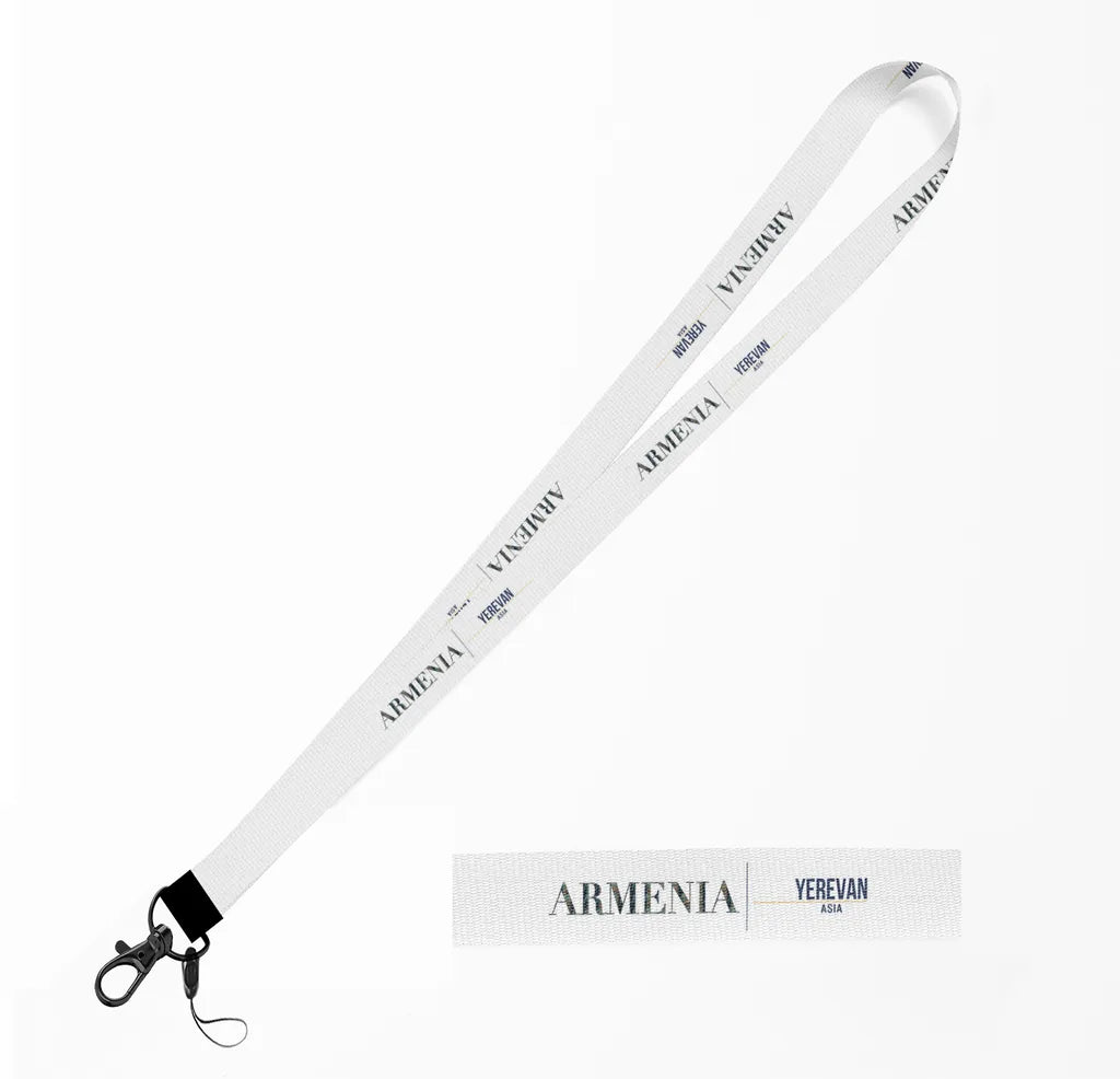 Armenia Country Series lanyard - white