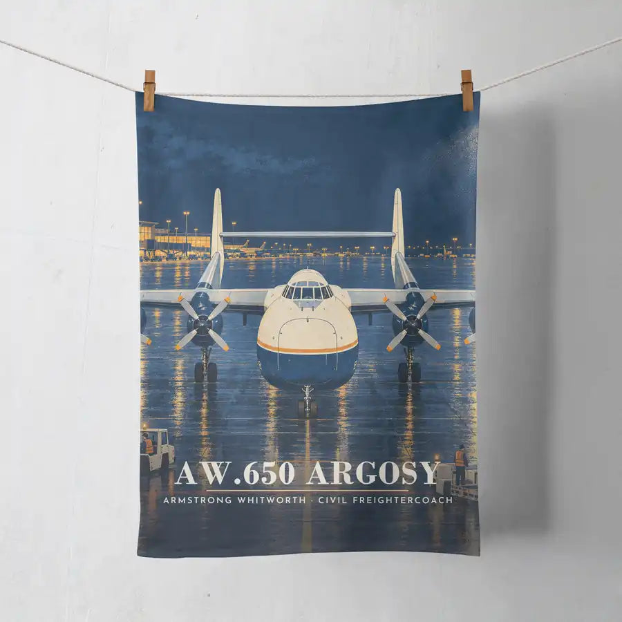 Armstrong Whitworth AW.650 Argosy - 3D - Towel - Full Print