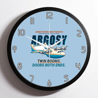 Thumbnail for Armstrong Whitworth AW.650 Argosy - Cartoon - Framed - Light Blue
