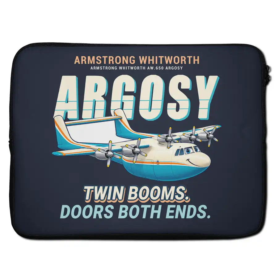 Armstrong Whitworth AW.650 Argosy - Cartoon - Laptop Sleeve