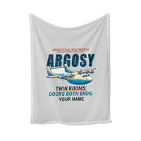 Thumbnail for Armstrong Whitworth AW.650 Argosy - Cartoon + Name - Blanket - Light Gray
