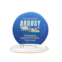 Thumbnail for Armstrong Whitworth AW.650 Argosy - Cartoon + Name - Pin - Blue