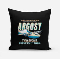 Thumbnail for Armstrong Whitworth AW.650 Argosy - Cartoon - Pillow - Black