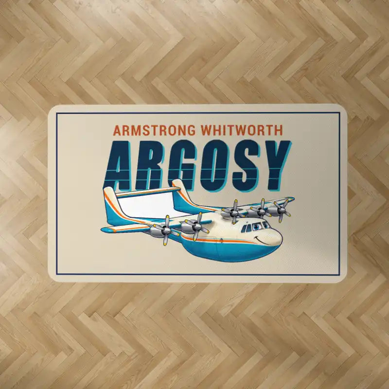 Armstrong Whitworth AW.650 Argosy - Cartoon - Rectangle Carpet - Beige