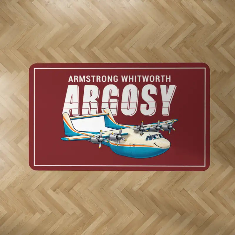 Armstrong Whitworth AW.650 Argosy - Cartoon - Rectangle Carpet - Dark Red