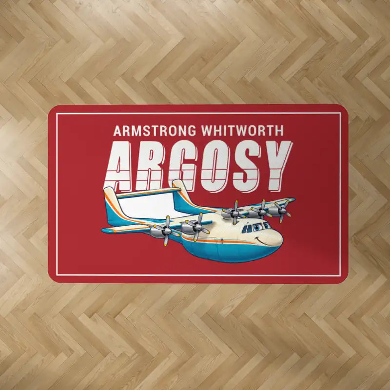 Armstrong Whitworth AW.650 Argosy - Cartoon - Rectangle Carpet - Red