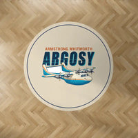 Thumbnail for Armstrong Whitworth AW.650 Argosy - Cartoon - Round Carpet - Beige