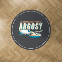 Thumbnail for Armstrong Whitworth AW.650 Argosy - Cartoon - Round Carpet - Dark Gray