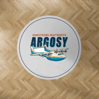 Thumbnail for Armstrong Whitworth AW.650 Argosy - Cartoon - Round Carpet - Light Gray