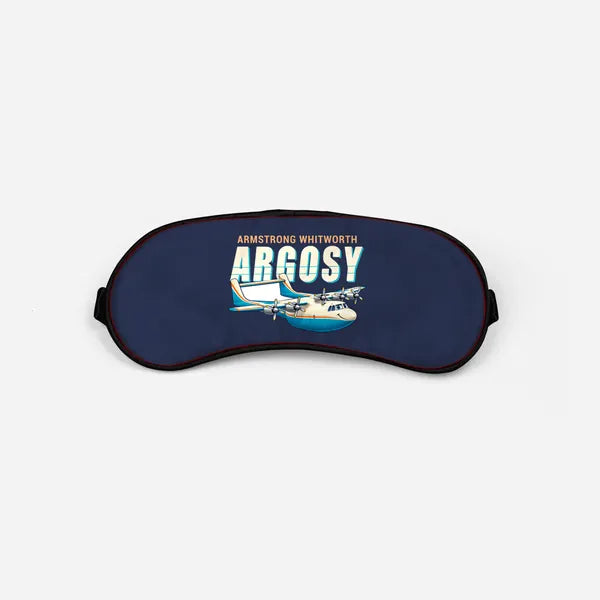 Armstrong Whitworth AW.650 Argosy - Cartoon - Sleep Mask - Navy Blue