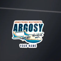 Thumbnail for Armstrong Whitworth AW.650 Argosy - Cartoon Die-Cut + Name - Die-Cut - Dark Car