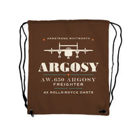 Thumbnail for Armstrong Whitworth AW.650 Argosy - Drawstring Bag - Heritage - Brown