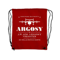 Thumbnail for Armstrong Whitworth AW.650 Argosy - Drawstring Bag - Heritage - Red