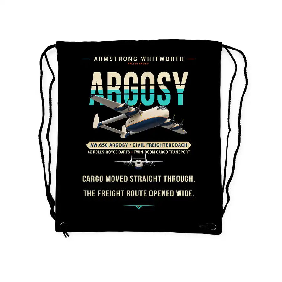 Armstrong Whitworth AW.650 Argosy - Drawstring Bag - Original - Black