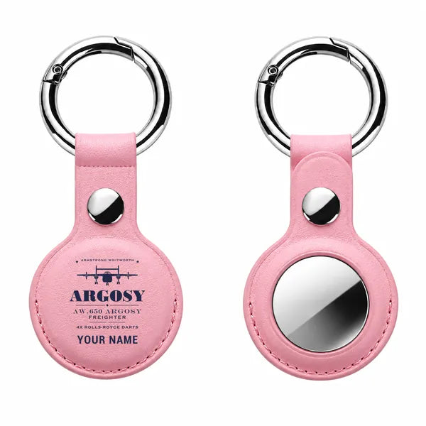 Armstrong Whitworth AW.650 Argosy - Heritage + Name - AirTag Case - Pink