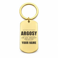 Thumbnail for Armstrong Whitworth AW.650 Argosy - Key Chain - Tag + Name - Gold