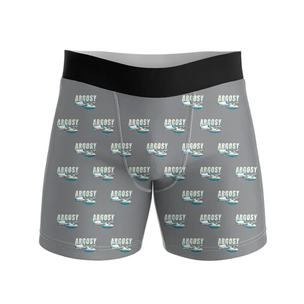 Armstrong Whitworth AW.650 Argosy - Men Boxers - Cartoon Pattern - Gray