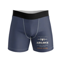 Thumbnail for Armstrong Whitworth AW.650 Argosy - Men Boxers - Heritage + Name - Navy Blue