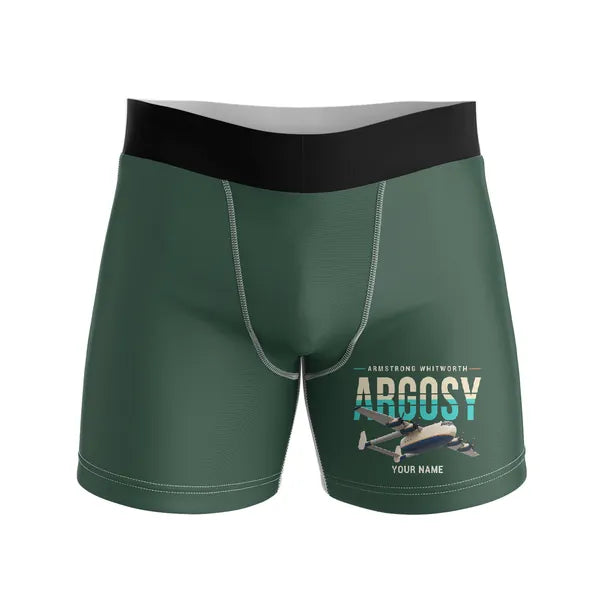 Armstrong Whitworth AW.650 Argosy - Men Boxers - Original + Name - Dark Green