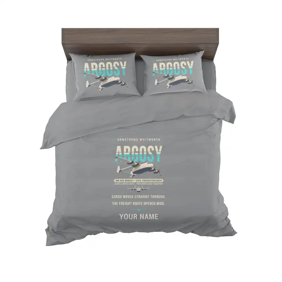 Armstrong Whitworth AW.650 Argosy - Original + Name - Bedding Set - Gray