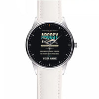 Thumbnail for Armstrong Whitworth AW.650 Argosy - Original + Name - Leather Strap - White Leather Strap