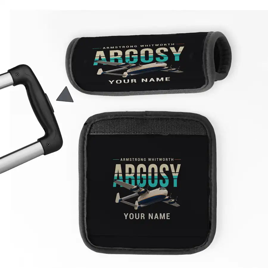 Armstrong Whitworth AW.650 Argosy - Original + Name - Luggage Handle Cover - Black