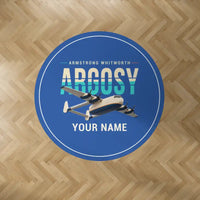 Thumbnail for Armstrong Whitworth AW.650 Argosy - Original + Name - Round Carpet - Blue