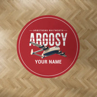 Thumbnail for Armstrong Whitworth AW.650 Argosy - Original + Name - Round Carpet - Red