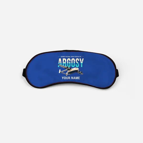 Armstrong Whitworth AW.650 Argosy - Original + Name - Sleep Mask - Blue