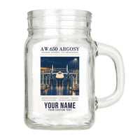 Thumbnail for Armstrong Whitworth AW.650 Argosy - Poster + Name - Cocktail Glass (Mason Jar)