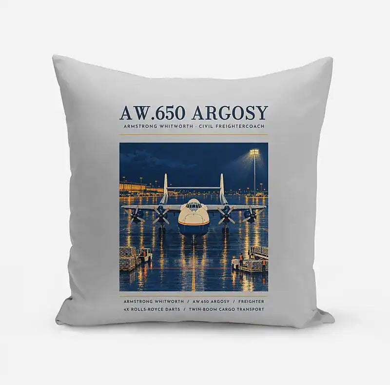 Armstrong Whitworth AW.650 Argosy - Poster - Pillow - Light Gray