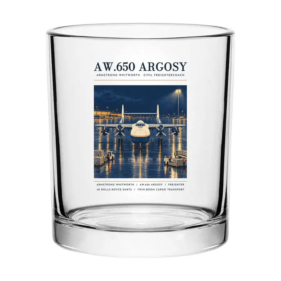 Armstrong Whitworth AW.650 Argosy - Poster - Special Whiskey Glass