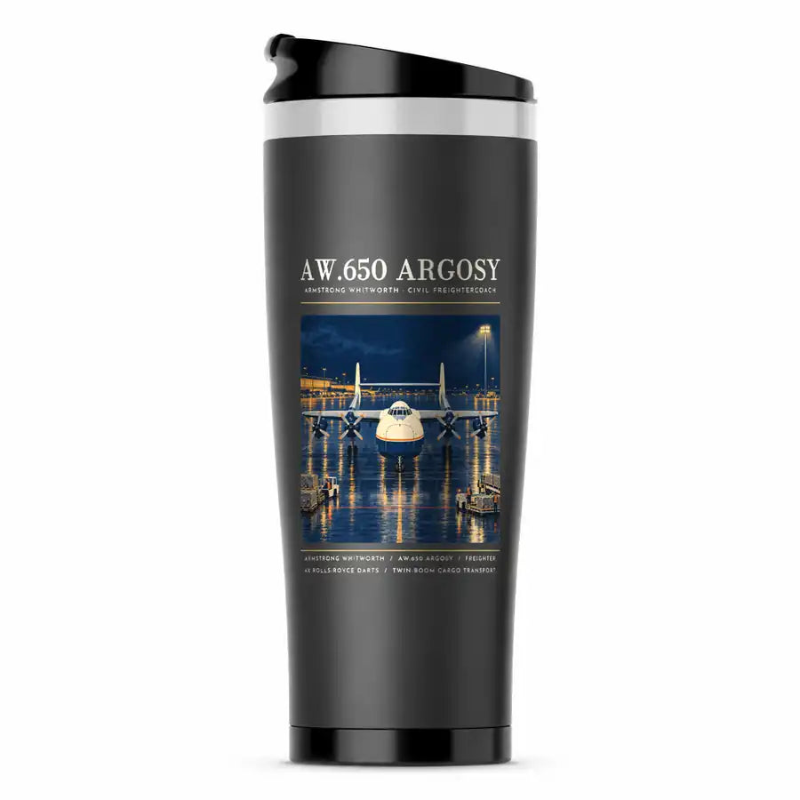 Armstrong Whitworth AW.650 Argosy - Poster - Stainless Steel (No Holder) - Gray