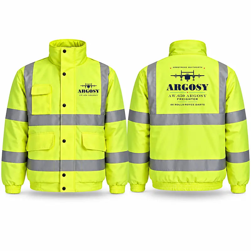 Armstrong Whitworth AW.650 Argosy Reflective Winter Jackets - Heritage - Fluorescent Yellow