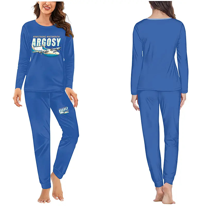 Armstrong Whitworth AW.650 Argosy - Women Pajamas - Cartoon Chest - Blue