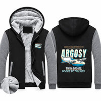 Thumbnail for Armstrong Whitworth AW.650 Argosy Zipped Sweatshirts - Cartoon - Black & Gray