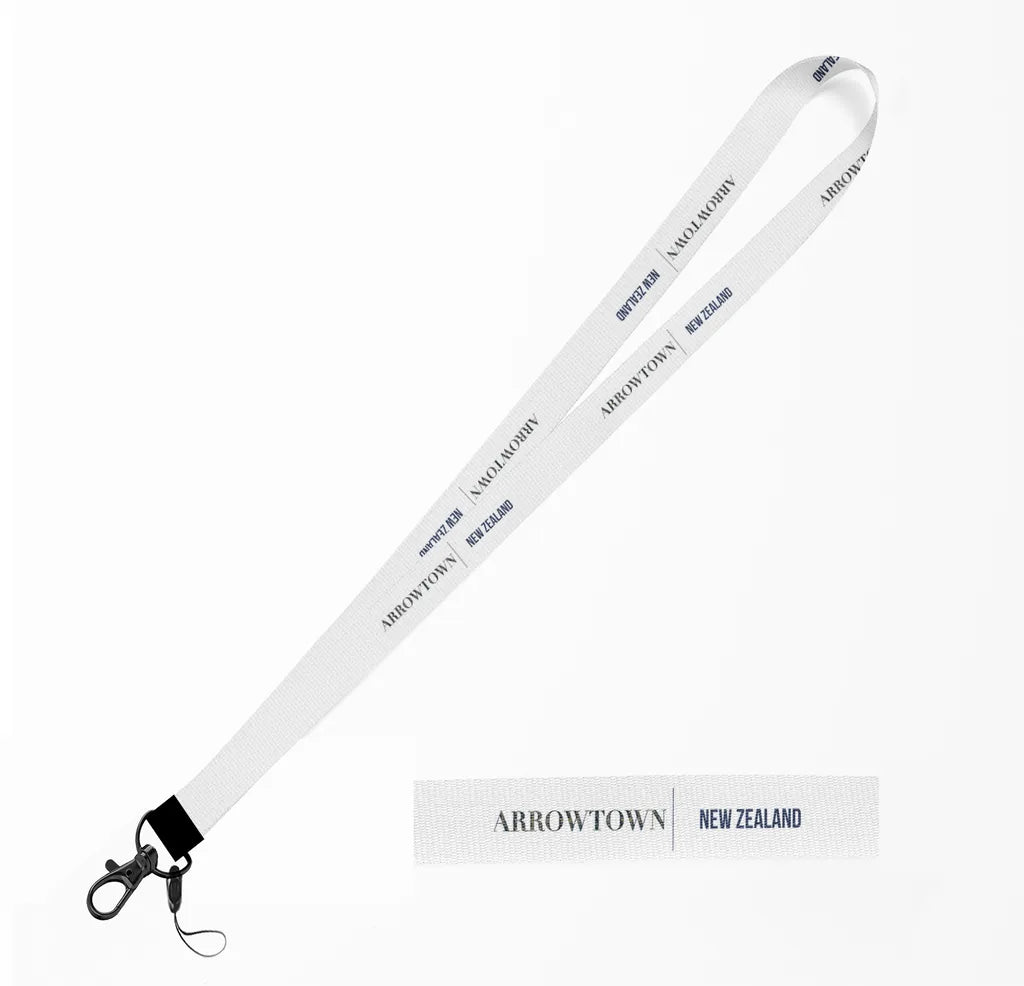 Arrowtown City Series lanyard - white